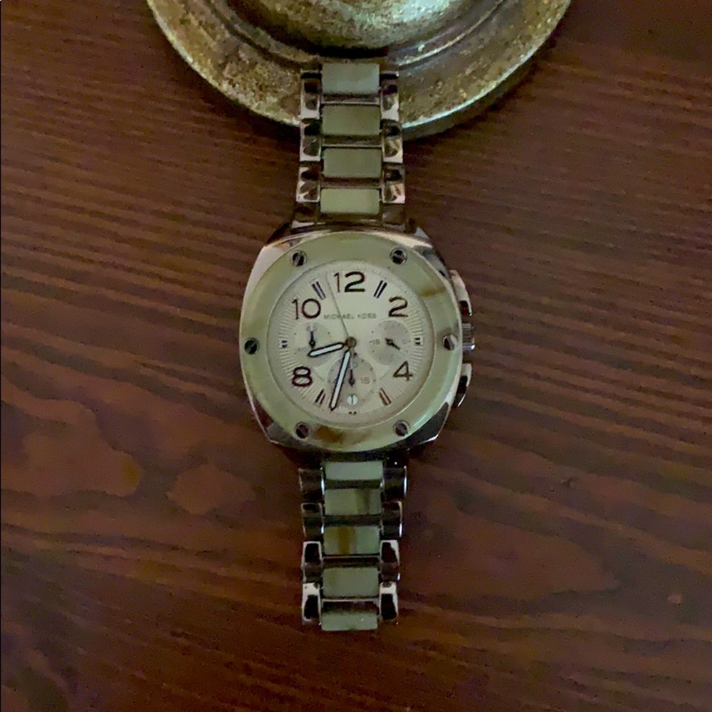 Michael Kors tortoise shell watch